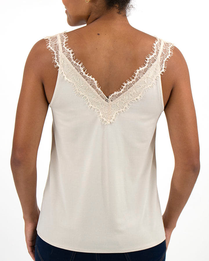 Grace & Lace Lace Trim Cami Champagne - Simply Beautiful Jewelry Design &  Clothing